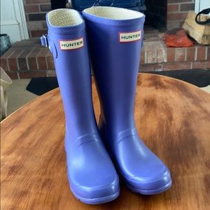 Girls Hunter Rubber Boots Sz 4